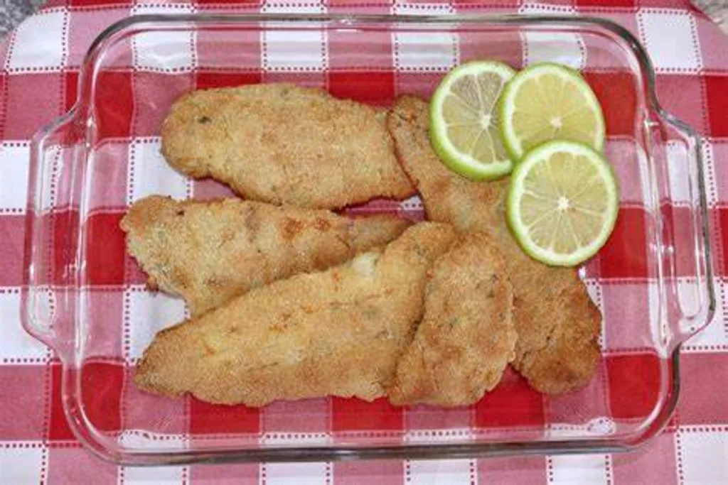 Filé de peixe empanado muito crocante e fácil veja já