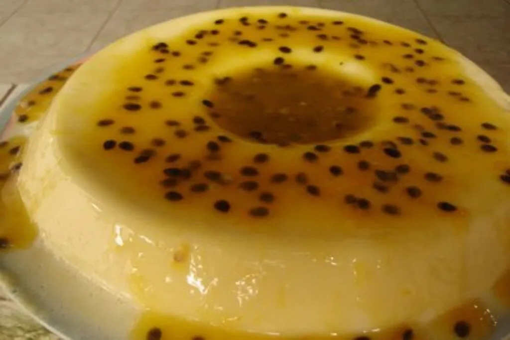 Pudim de geladeira de maracujá
