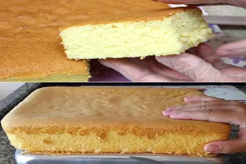 Pão de ló com 3 ingredientes