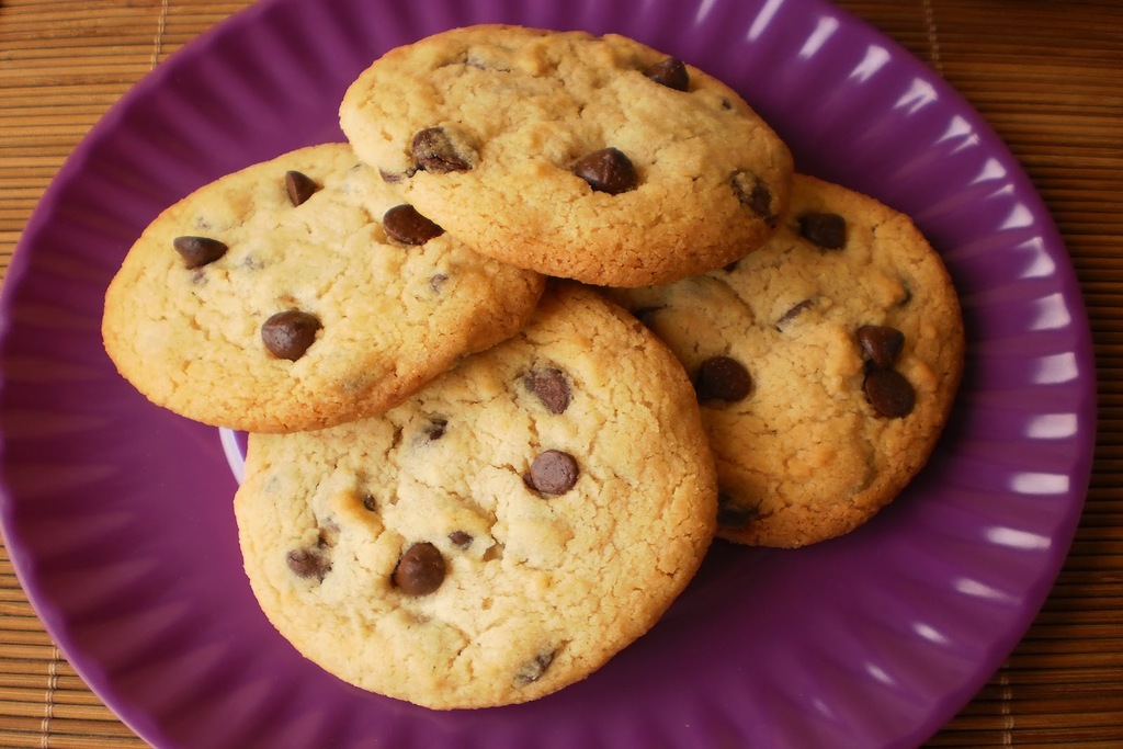 Cookies com Gotas de Chocolate Super Crocante e Gostoso