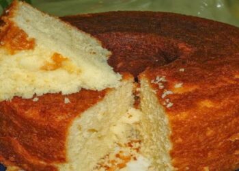 Bolo de Arroz Cru Fofinho