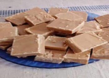 Barra de Doce de Leite com 3 ingredientes