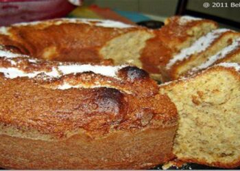 Bolo de Banana com Sem Açúcar e Sem Farinha de Trigo