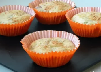 Muffin de queijo saboroso e rápido melhor lanche da vida