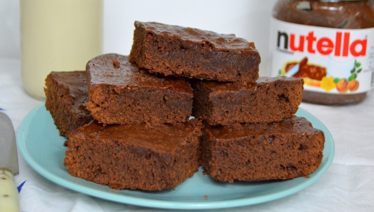Brownie de nutella com super fácil e prático ideal para quem ama doces