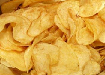 Batata Chips Caseira com 3 ingredientes