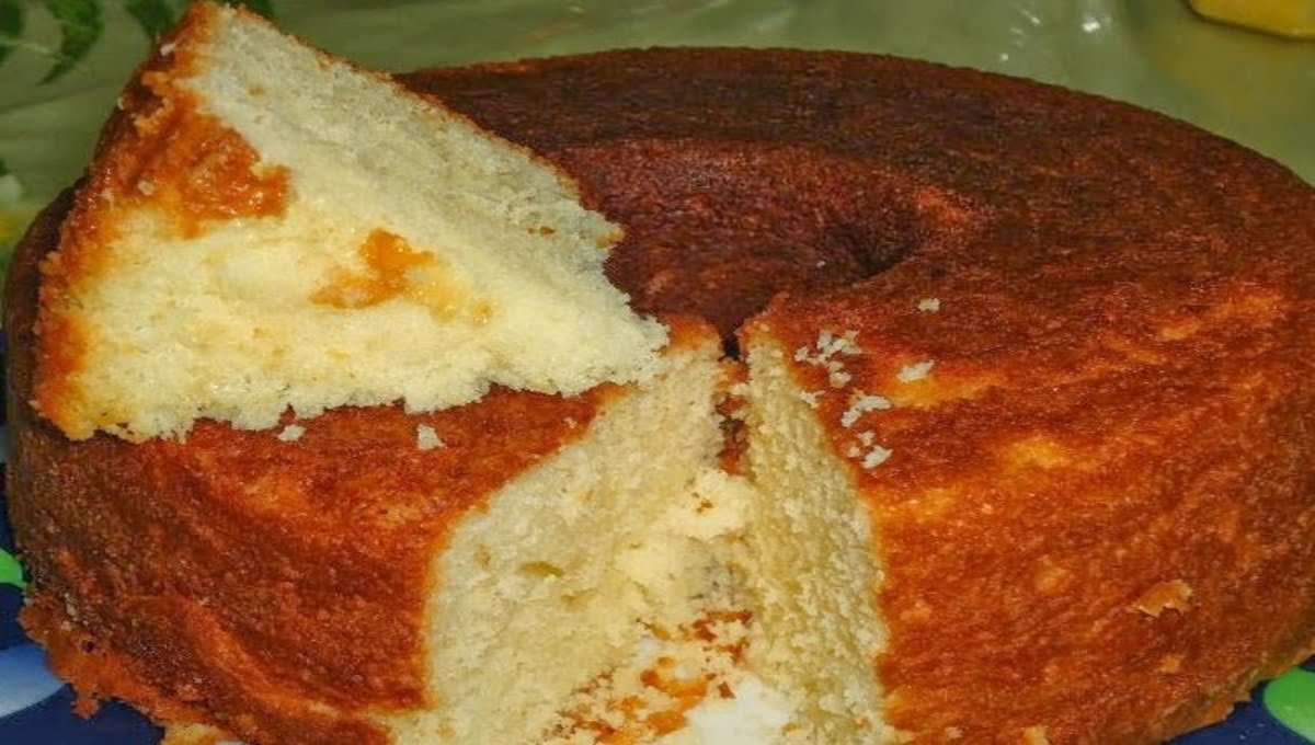 Bolo de Arroz Cru no Liquidificador