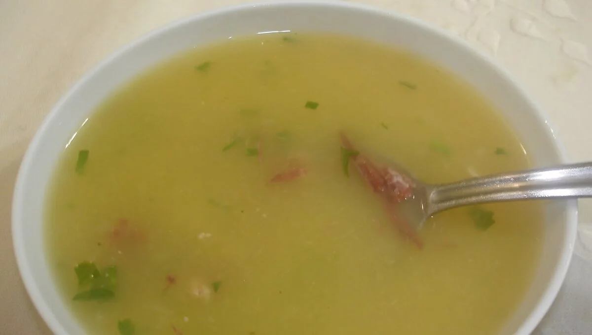 Caldo de Mandioca com Bacon no Liquidificador