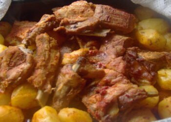 Carne Assada no Forno com Batatas