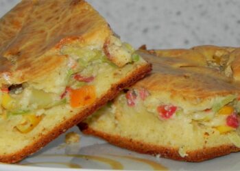 Torta de Tapioca com Frango no Forno