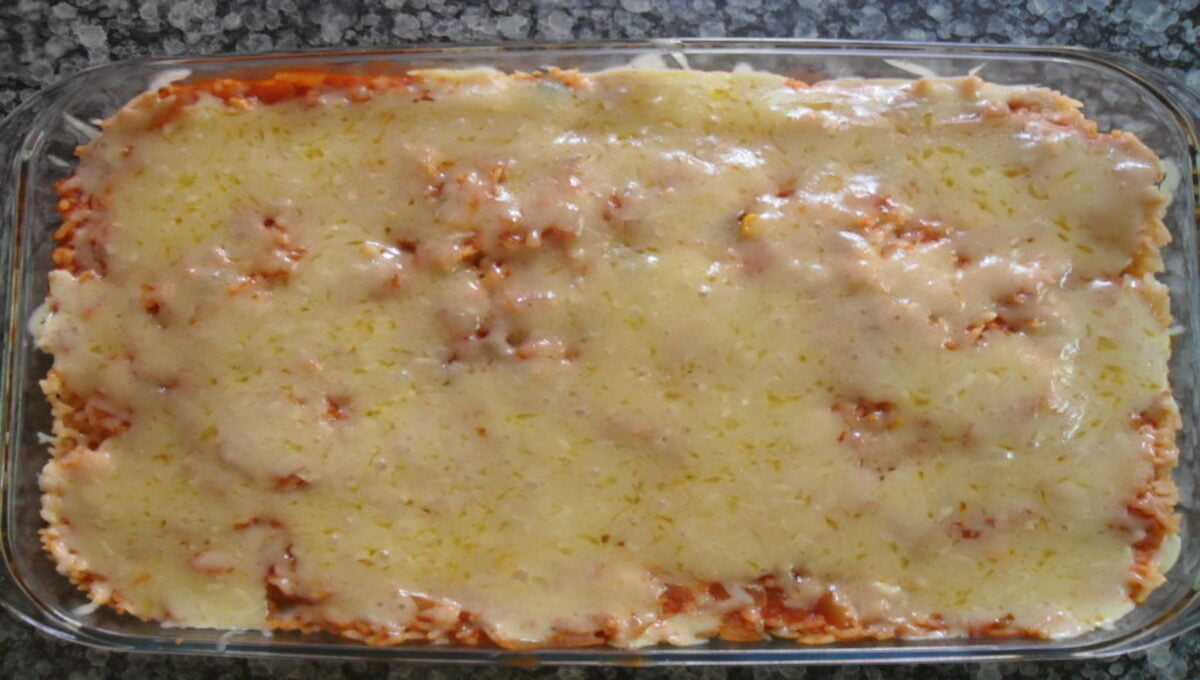 Arroz Cremoso de Forno com 3 queijos