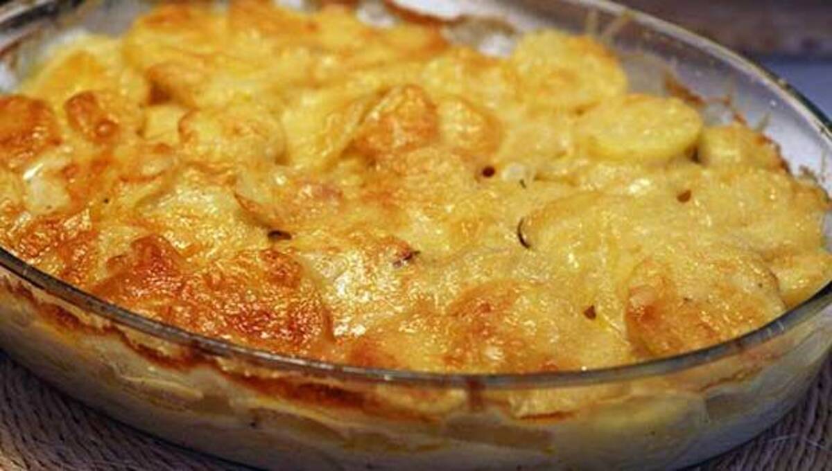 Batata Gratinada com 3 ingredientes Sem Forno