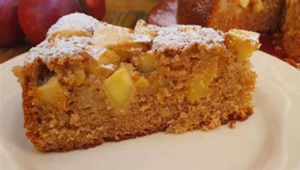 Bolo de Maçã com Canela no Liquidificador