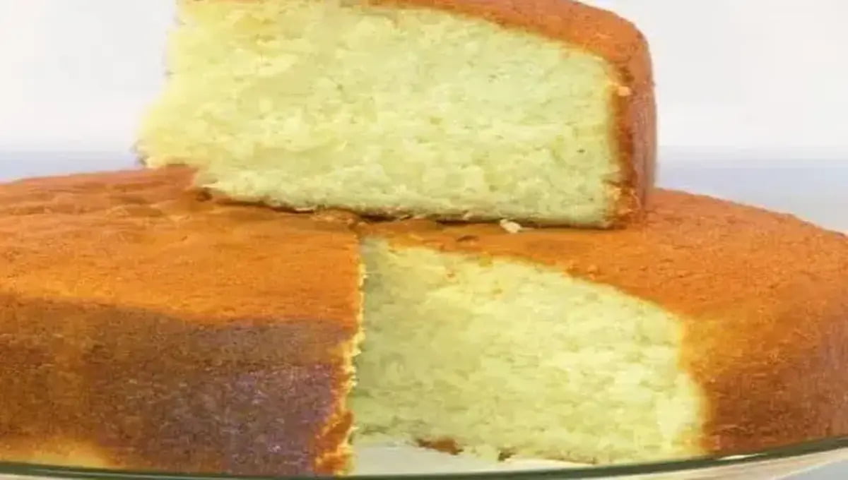 Bolo de Pão de Ló no Forno