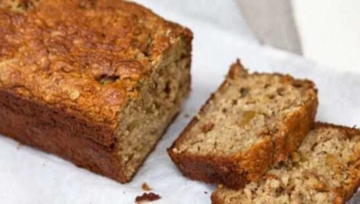 Bolo de Banana com Aveia sem açúcar