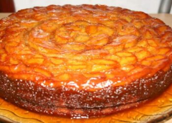 Bolo de Banana Caramelizada de Liquidificador