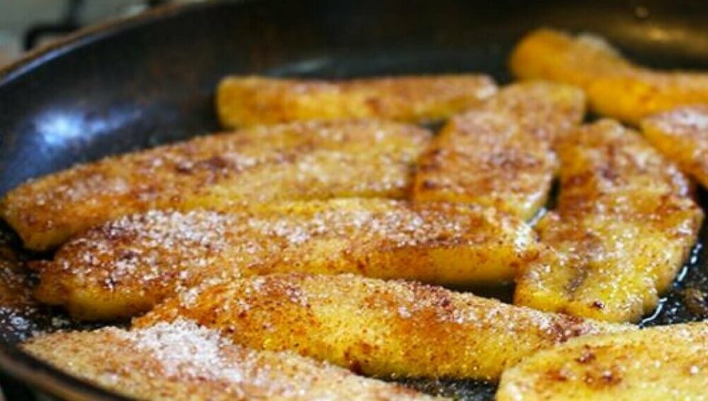 Banana Frita na AirFryer com 3 ingredientes