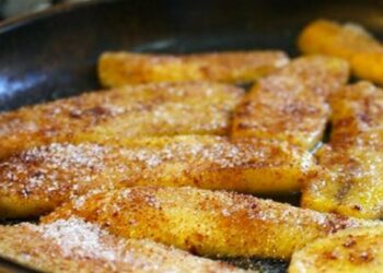 Banana Frita na AirFryer com 3 ingredientes