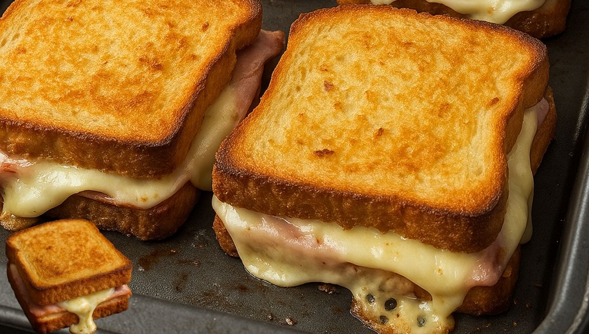 Misto Quente no Forno com Pão de Forma, Queijo e Presunto, em 20 minutos