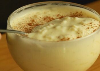 Arroz Doce Cremoso com Leite Condensado e Leite em Pó