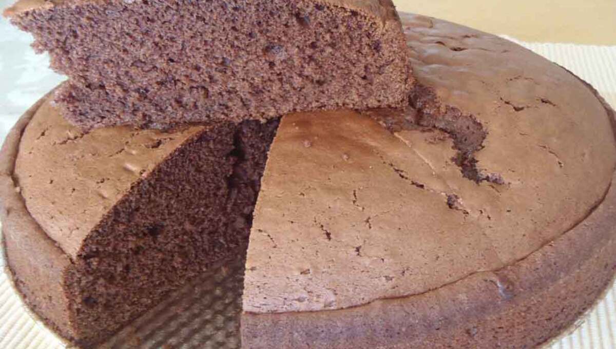 Bolo de Pão De Ló de Chocolate de Liquidificador