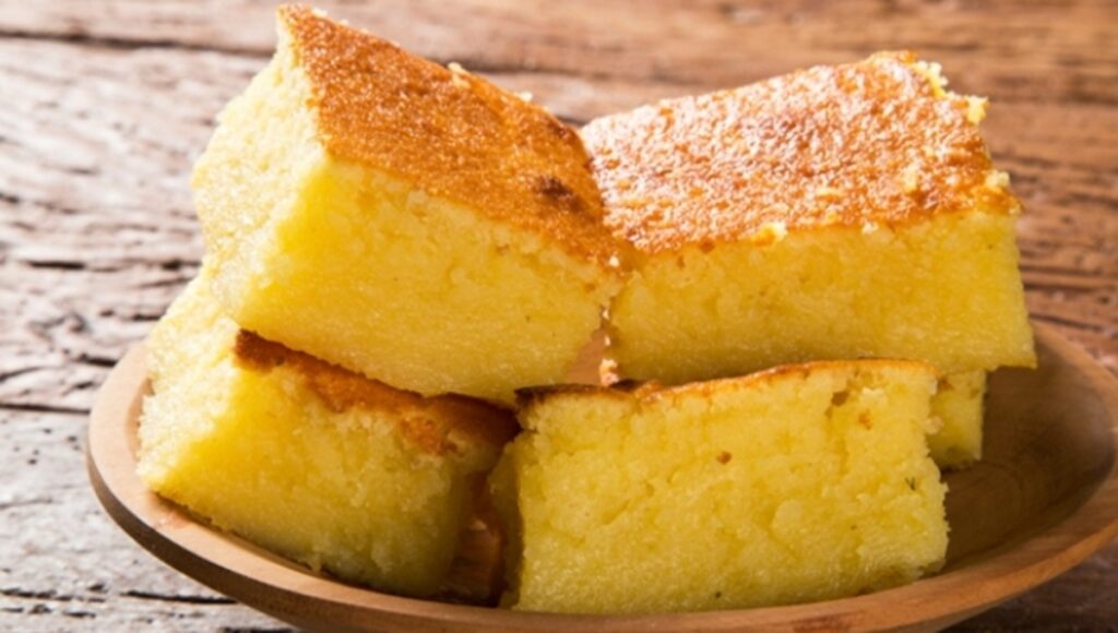 Receita de Bolo de Milho Cremoso com Fubá