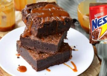 Receita de Brownie de Nescau Sem Leite Condensado