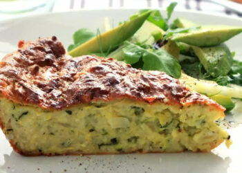 Tortinha de Abobrinha com Queijo Parmesão