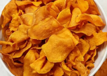 Chips De Batata Doce Na Airfryer Com 3 ingredientes