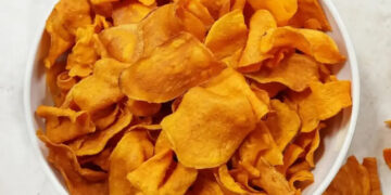 Chips De Batata Doce Na Airfryer Com 3 ingredientes