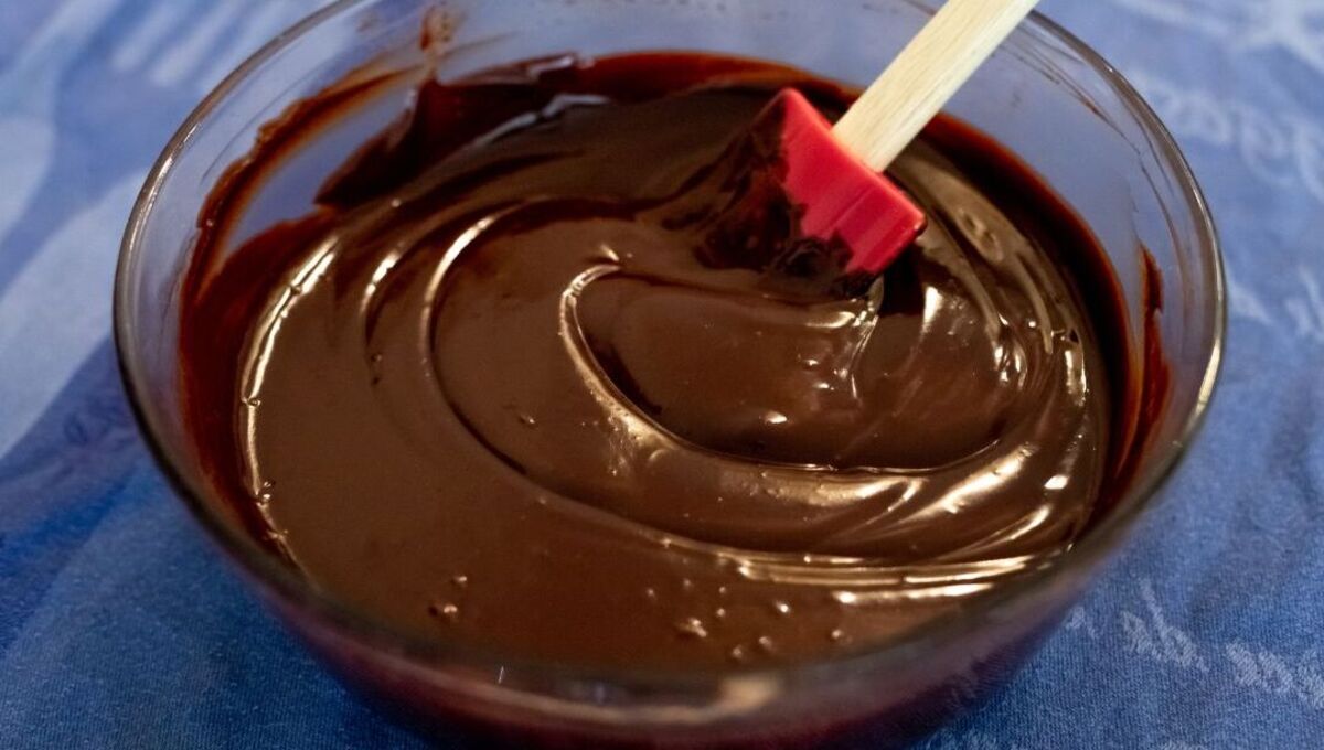Ganache Com 1 Barra De Chocolate Sem Leite Condensado