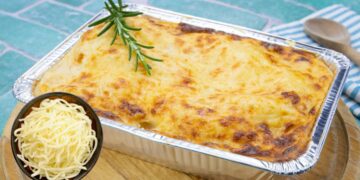 Lasanha de 4 Queijos no Forno