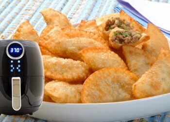 Pastel Frito na Airfryer com 3 ingredientes