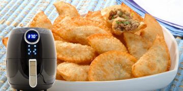 Pastel Frito na Airfryer com 3 ingredientes