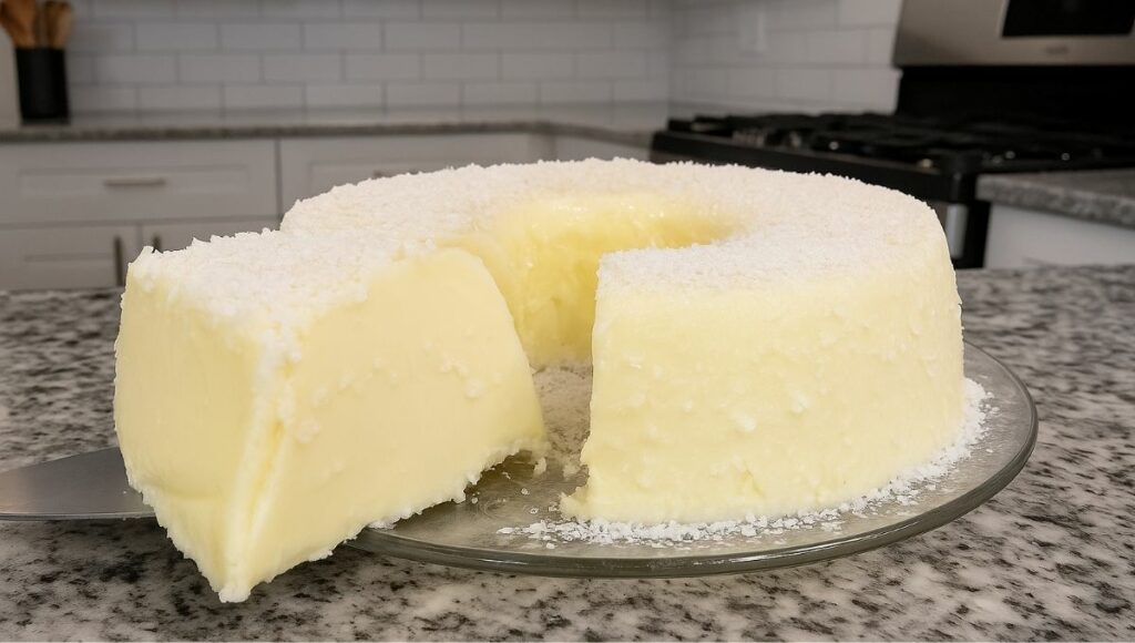Pudim De Coco Sem Forno Com Leite Condensado e Creme De Leite, Super Cremoso