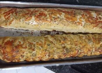 Receita De Pão Com Queijo e Presunto No Forno