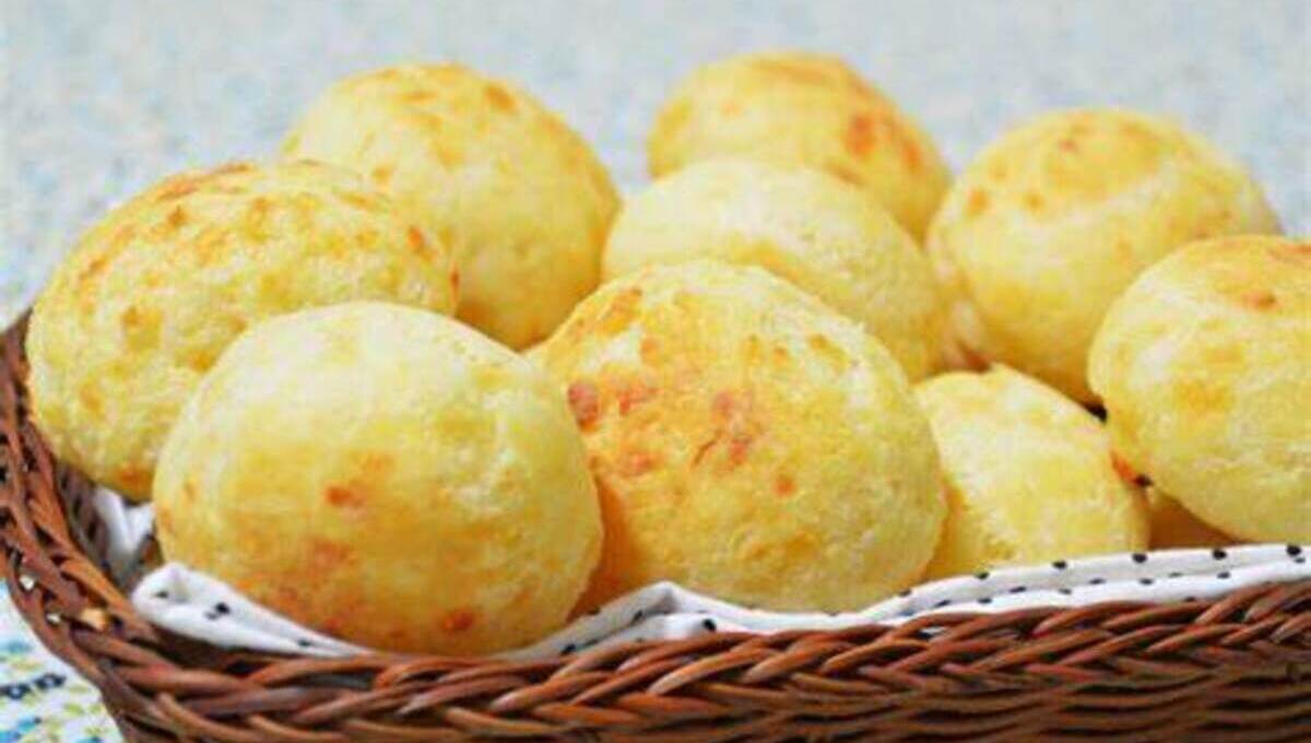 Pão De Queijo Com 3 Ingredientes Sem Ovos e Sem Leite