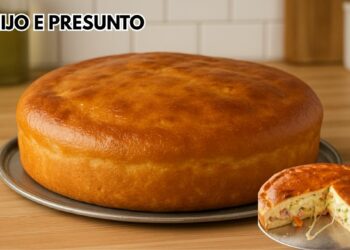Torta Bauru De Forno De Liquidificador Com Recheio De Presunto E Queijo