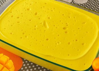 Mousse De Manga Cremoso Com 3 Ingredientes Sem Gelatina, em 5 minutos