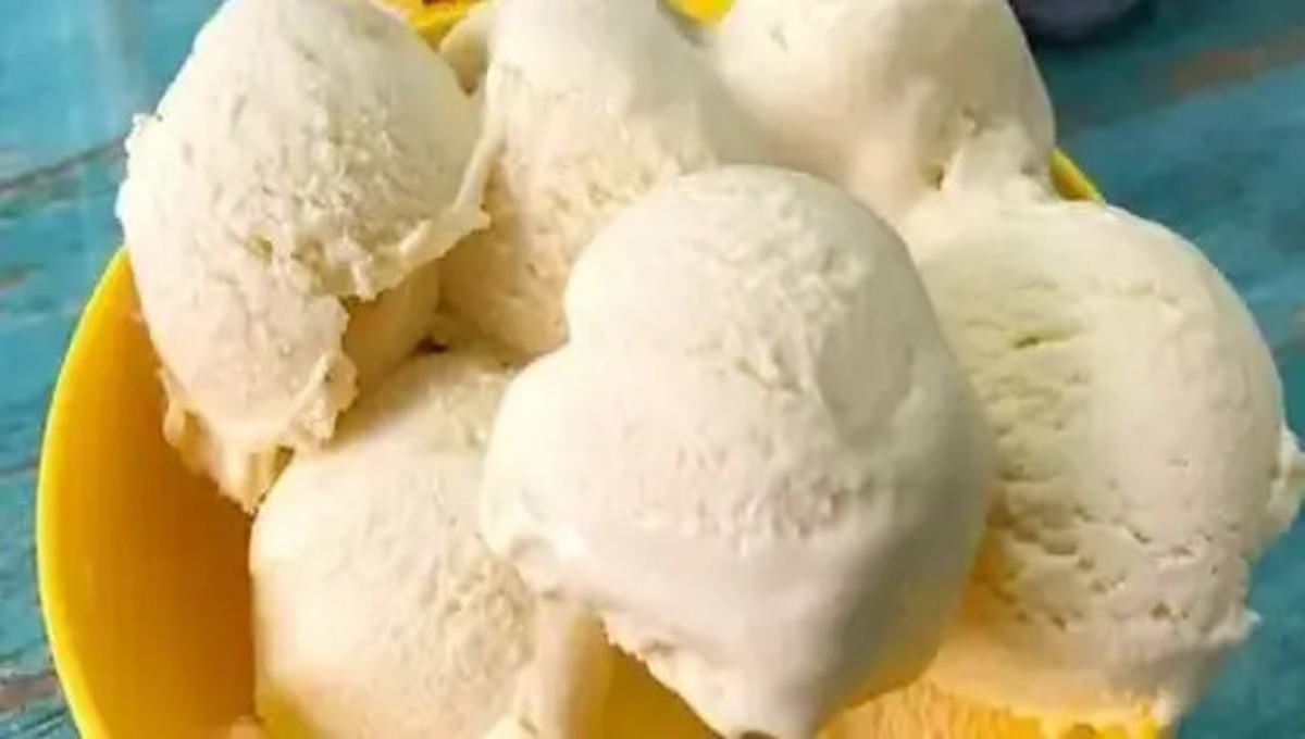 Sorvete Caseiro Com 2 Ingredientes Sem Gelatina e Sem Leite