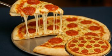 Pizza Caseira Fácil no Liquidificador com Recheio de Queijo