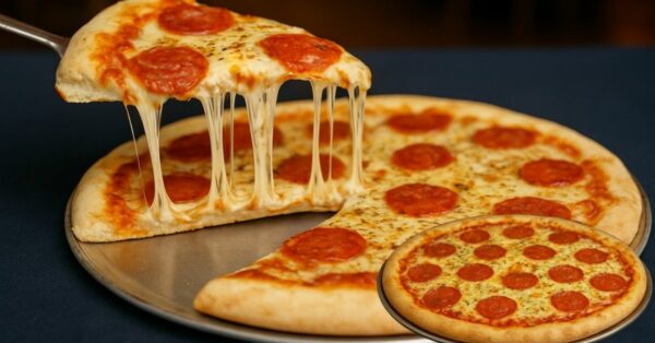 Pizza Caseira Fácil no Liquidificador com Recheio de Queijo