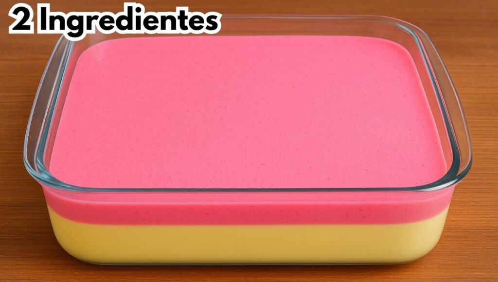 Sobremesa Fácil de 2 Camadas Com Apenas 2 Ingredientes