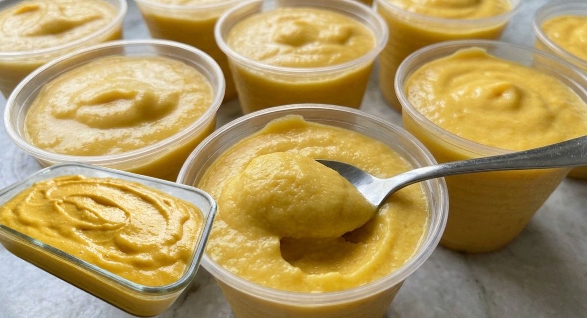 Sobremesa Cremosa de Manga com 2 Ingredientes e Sem Liquidificador